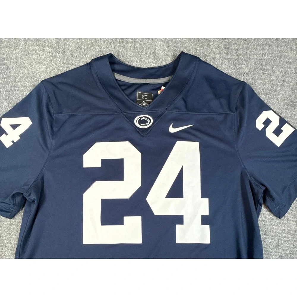 Nike Penn State Nittany Lions Football Jersey Navy Blue 24 Mens XL NWT
